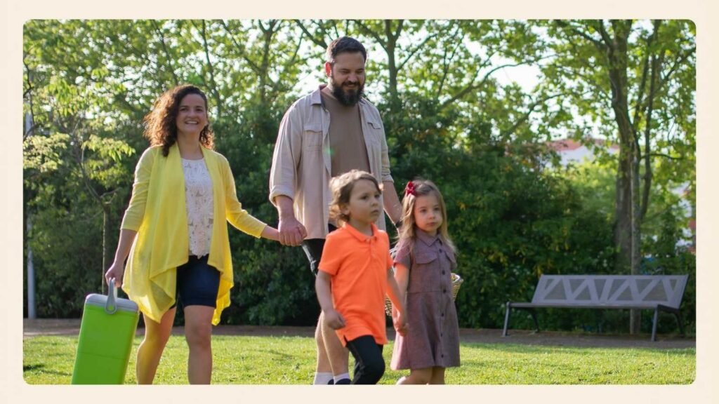 A calm mature woman navigating blended family relationships in a warm home setting