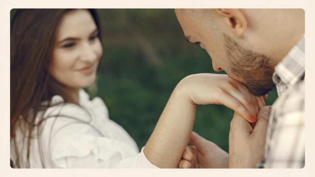 A grounded woman sharing a heartfelt truth in a close relationship conversation